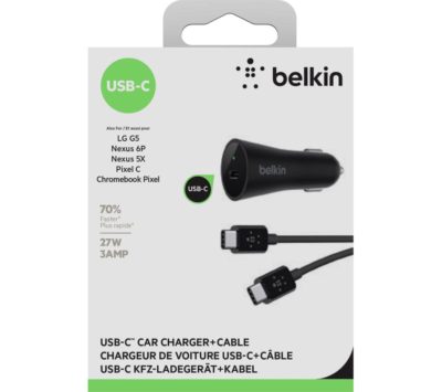 BELKIN F7U004bt04-BLK USB Car Charger - Black